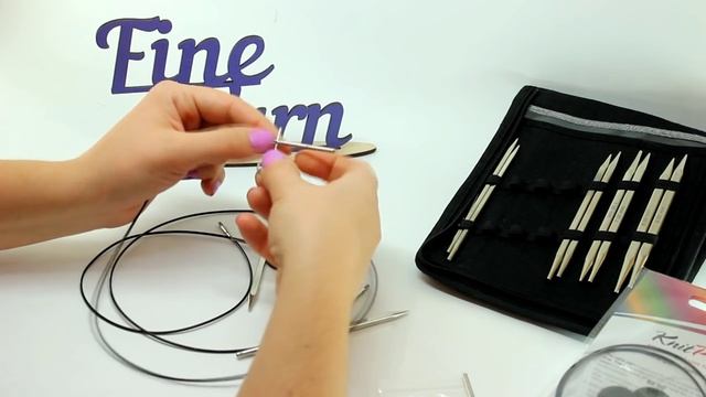 Видеоурок вязания от Fineyarn #4 Как пользоваться съемными спицами KnitPro