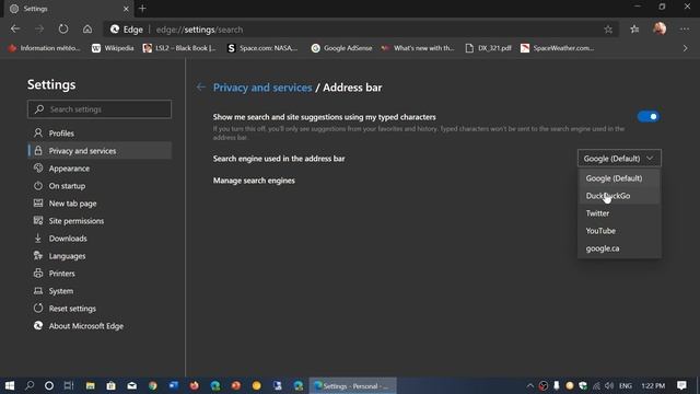 NEW Microsoft Edge How to change default Search engine смотреть онлайн