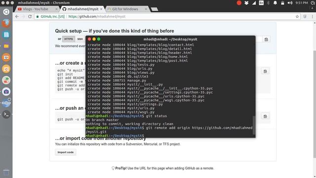 Git basic - upload project to github смотреть онлайн