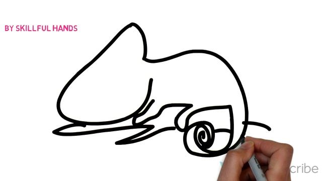 How to Draw a chameleon (for Kids) / Как нарисовать хамелеона (Для детей) смотреть онлайн