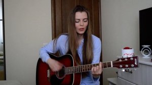 Кавер на гитаре девушка МАССКВА - НА 7 ЭТАЖЕ