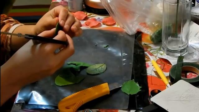 Розы из холодного фарфора мастер класс без специальных инструментов