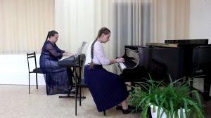 А. Самонов "Юношеский концерт" в исполнении Байгуловой Валерии и преподавателя ДШИ Тунгусовой А.А.