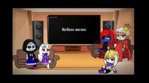 Реакция||Altertale||на||Dusttale||dust sans||rus