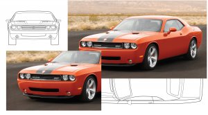 Создаем Dodge Challenger в Cinema 4D - часть 4