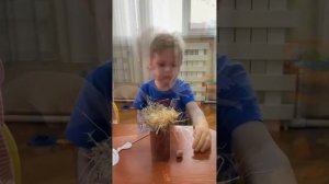 Поделка Аист в гнезде