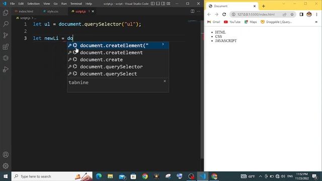 Add items to List using JavaScript 2022 | شرح بالدارجة