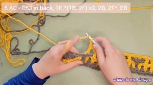 Support Video: Interlocking Crochet, GoldieLux Repeatable Pattern