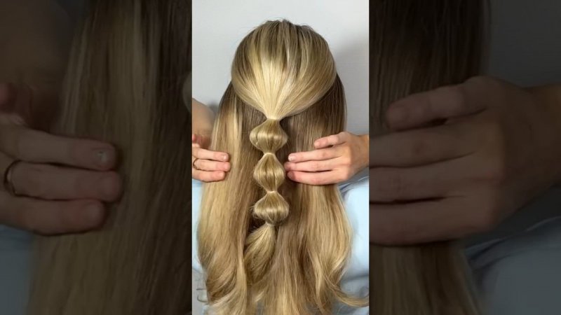 I love this hairstyle! That do you think about this bubble braid? #hairhacks #hairstyletutorial