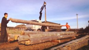 Установка сруба на временное хранение