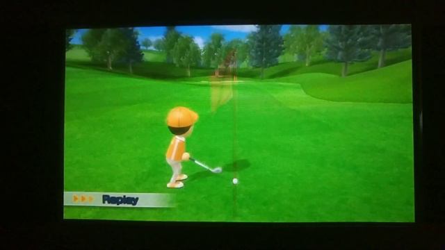 Wii Sports Resort Golf: Direct Flag Eagle (Hole 1) смотреть онлайн