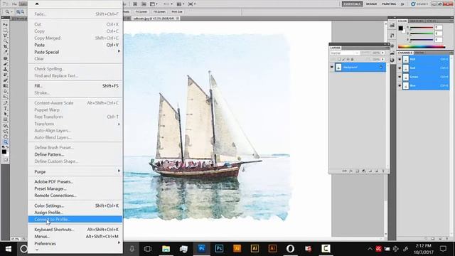 Photoshop Watercolor Effect - Salted Watercolor Effect for Photoshop Tutorial смотреть онлайн