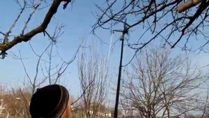 секатор пила ручная с удлинителем для обрезки высоких деревьев
