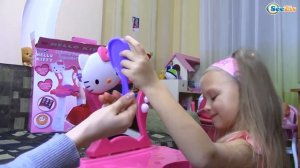 Хелло Китти Туалетный Столик Распаковка Видео для детей Hello Kitty Toys Unboxing