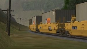 MSTS: CSX Stack Train with Conrail SD70MAC on Sandpatch