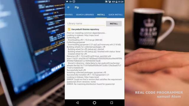 start coding and programming python projects with ur phone