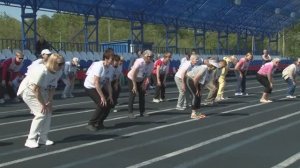 40 физкультурников серебряного возраста попробовали свои силы на стадионе «Труд» в Ивантеевке