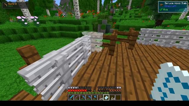 Nature's Beauty Ep.14 - Chisel & Bits Fence | Minecraft 1.12.2 Modpack смотреть онлайн