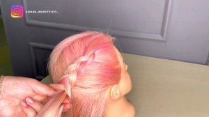 Косички. Французские косички как плести. French braids. Pigtails.