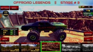 Offroad Legends || Stage 1 2 3 4 || Monster Warmup