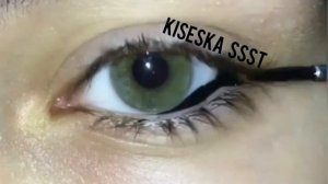 Черная краска в глаз/kiseska ssst❤