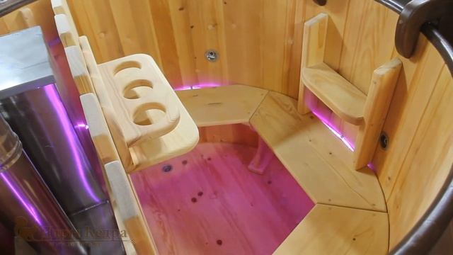 Японская баня фурако с гидромассажем (диаметр купели 1,5 м) смотреть онлайн