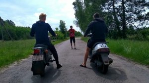 МИНСК 125 vs. SUZUKI AD V100 - ГОНКА ГОДА!!!