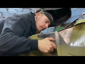 Восстановление кузова москвич азлк 2140. Передний брызговик. Часть 1