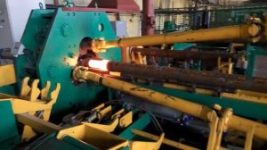 Работа комплекса раскатки труб