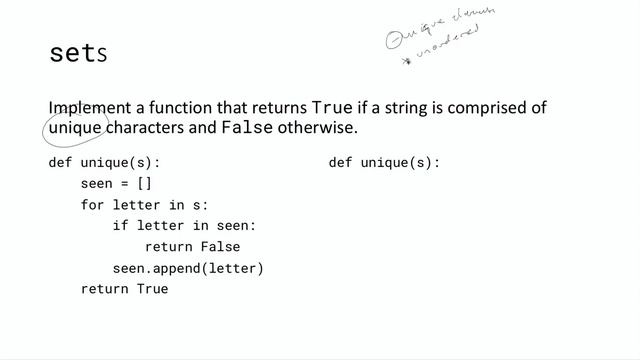 Sets // Python One-Liner Tips & Tricks