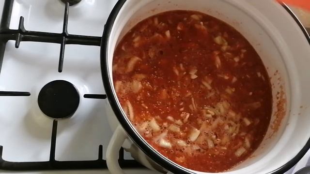 44 Соус томатный с луком на зиму. #молодой_блогер #заготовки