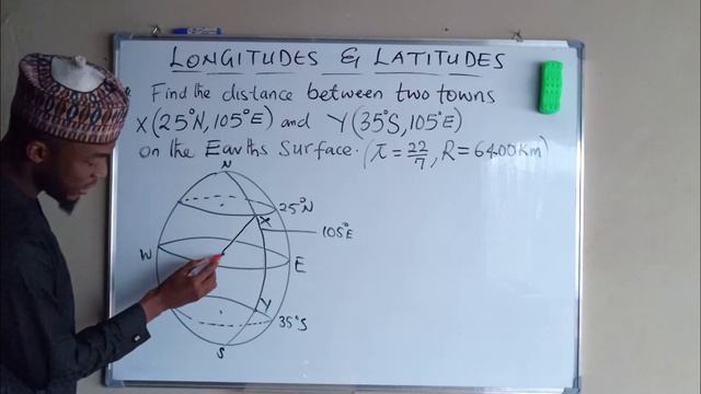 How to find the distance between two points on the same longitude смотреть онлайн