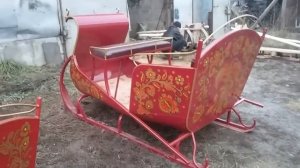 Сани для лошади пятиместные Каретной мастерской Елены и Александра Дятловых
