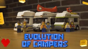 Evolution of LEGO CITY Campers | Какой LEGO кемпер самый лучший? | 7639 vs 60057 vs 60283