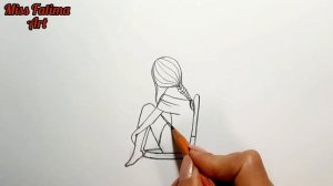 Как нарисовать Грустную Девушку Под Дождём | Простой рисунок девушки | How to draw a sad girl
