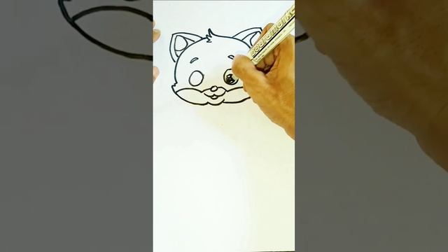 Menggambar Anak Kucing Lucu #viralvideo #drawing #caragambar #videoshort #gambar #viral #menggambar