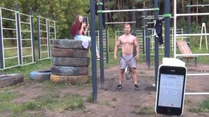 Филиппов Виктор Заявка на Мировой рекорд Подтягивание за 1час с доп.весом 20кг 536раз часть 3