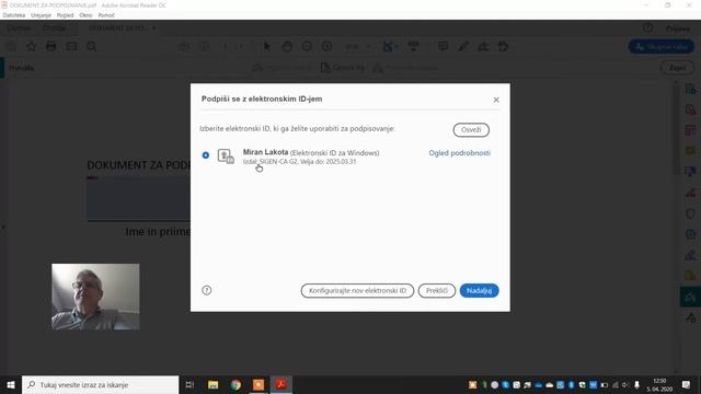Digitalni podpis PDF datoteke смотреть онлайн