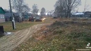 Мотоцикл Минск с двигателем от Муравья, пробный выезд