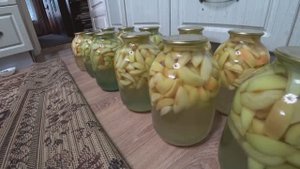Катаю яблочные компоты на зиму