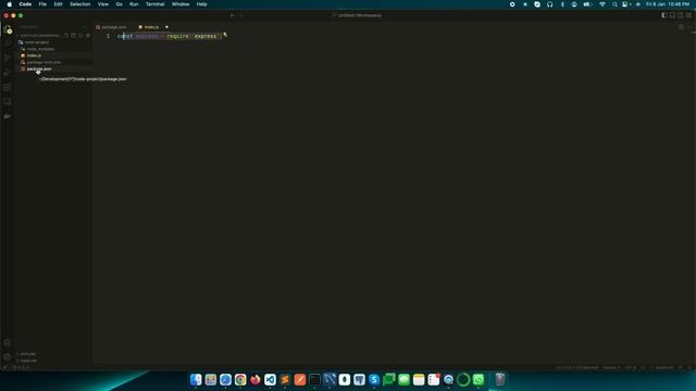 Node.js Full Course (4) - Node js project setup from scratch