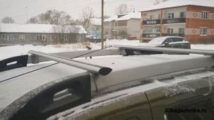 Багажник Дельта на толстые рейлинги Рено Дастер Рестайлинг