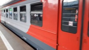 ЭД4 0014 отправляется с Ярославского вокзала
