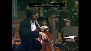 Robert Cohen - Elgar Cello Concerto live, Ulster Orchestra Sir Charles Groves