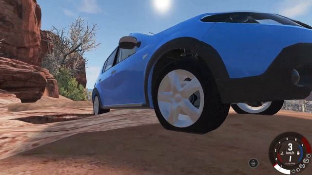 Offroading The Dacia Sandero Stepway In Utah - BeamNG.Drive смотреть онлайн