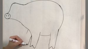 Рисуем свинью. Как нарисовать свинку за 5 минут из двух овалов? Простые уроки рисования