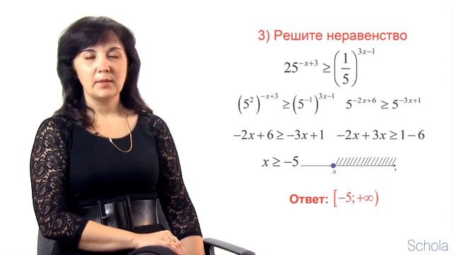 Решение показательных неравенств