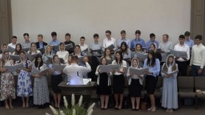 Песня "Господь велик в словах и делах" - Молодёжный хор - Церковь "Путь Истины" - Июнь, 2022