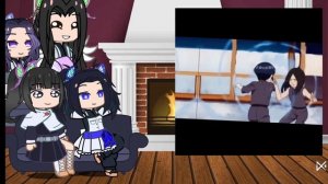 реакция Сестёр бабочек на прошлую жизнь Канае и Шинобу как Хинату и Ханаби 1/2