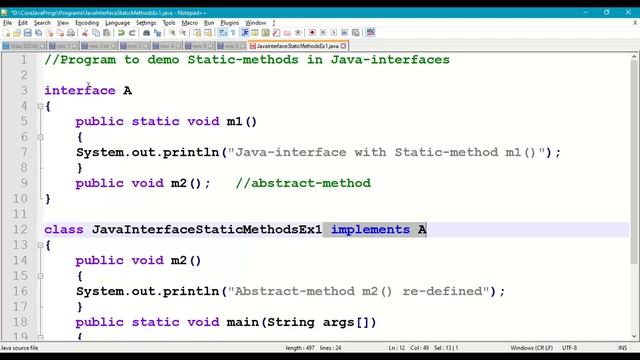 Java Static Methods in Interfaces || Java Interfaces || Static Methods in Java || #333